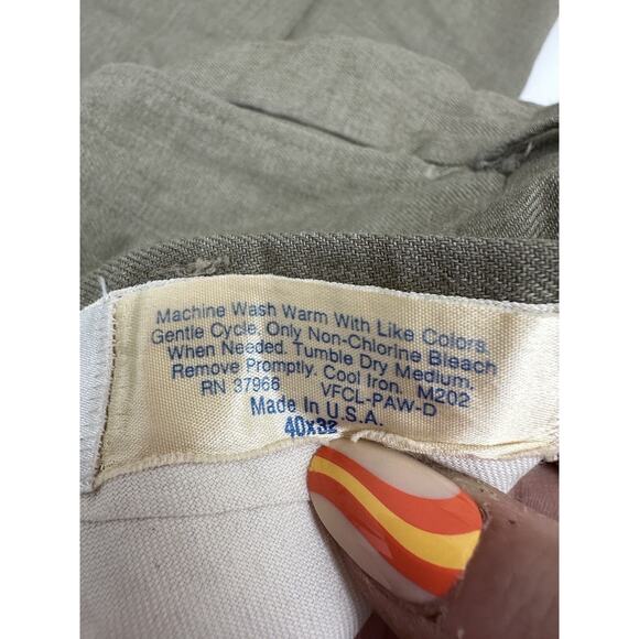 Jantzen Mens Dress Pants Size 40x32 Brown Pleated - Picture 5 of 10
